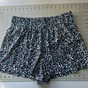 Athleta Multicolor Patterned Weekender High Rise Athletic Shorts